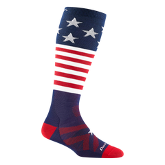 Kids Captain Stripes Over-the-Calf Lightweight Ski & Snowboard Sock-Last Chance