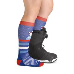 Kids Polar Patroller Over-The-Calf Midweight Ski & Snowboard Sock-Last Chance