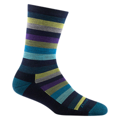Women's Mystic Stripe Crew Lightweight Lifestyle Socks