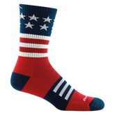 Men's Captain Stripe Micro Crew Lightweight Hiking Socks