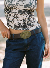 Independence Western Belt Brown / Gold