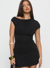 Emelyne Cinched Waist Top Black