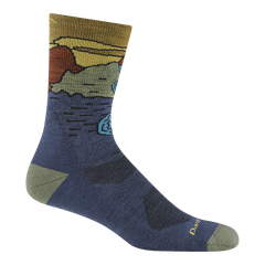 Men's Chasing Waterfalls Micro Crew Lightweight Hiking Socks