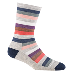 Women's Mystic Stripe Crew Lightweight Lifestyle Socks