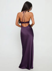 Odyssa Halter Maxi Dress Purple