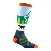 Kids Pow Cow Over-the-Calf Midweight Ski & Snowboard Sock-Last Chance