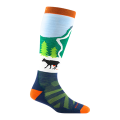 Kids Pow Cow Over-the-Calf Midweight Ski & Snowboard Sock-Last Chance