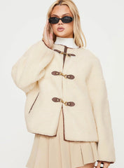 Adylic Teddy Coat Cream / Brown