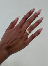 Something Sweet Stacked Ring Gold