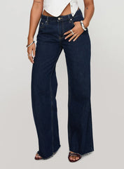 Darla Low Rise Straight Leg Jean Dark Blue Wash Petite