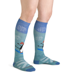 Women's Penguin Peak Over-The-Calf Midweight Ski & Snowboard Sock-Last Chance
