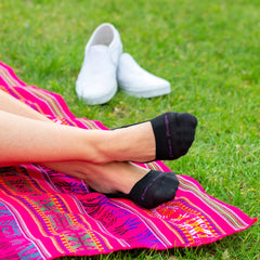 Women's Solid No Show Invisible Lightweight Lifestyle Socks