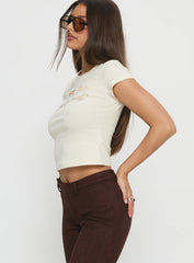 In The West Horse Baby Tee Cream