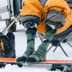 Men's Cold Smoke Over-the-Calf Lightweight Ski & Snowboard Socks