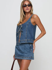 Stefenie Denim Skort Mid Wash