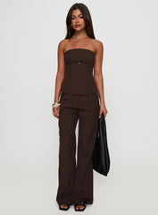 Irresistible Strapless Top Chocolate