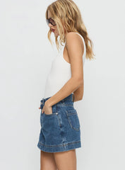 Gazelle Denim Skort Mid Wash