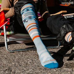 Women's Snowscape Over-the-Calf  Lightweight Ski & Snowboard Sock-Last Chance