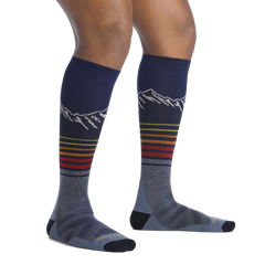 Men's Steep Lines Over-the-Calf Lightweight Ski & Snowboard Socks