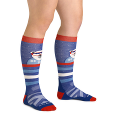 Kids Polar Patroller Over-The-Calf  Midweight Ski & Snowboard Sock-Last Chance