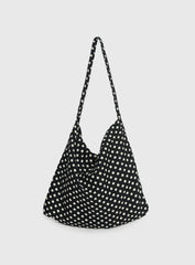 Tempting Tote Bag Black Polka