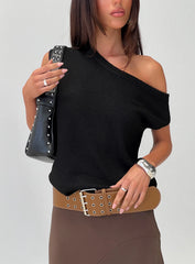 Ashfield Off Shoulder Top Black