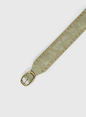 Spheres Stud Belt Sage / Gold