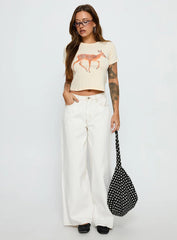 Dearly Loved Graphic Baby Tee Cream