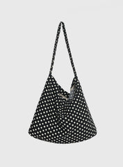 Tempting Tote Bag Black Polka