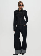 Rider Denim Jacket Dark Denim