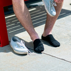 Men's Solid No Show Hidden Lightweight Lifestyle Socks