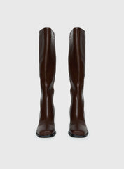 Renzo Knee High Boots Brown