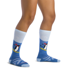 Kids Penguin Peak Over-the-Calf Midweight Ski & Snowboard Socks
