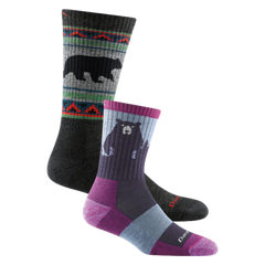 Men's and Women's Bear 2-Pack Hiking Socks