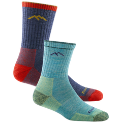 Men's and Women's Hiker Micro Crew 2-Pack Hiking Socks